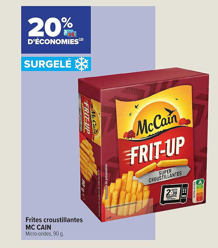 frites croustillantes mc cain