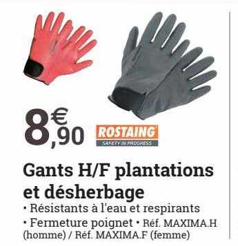 gants h-f plantations et désherbage rostaing
