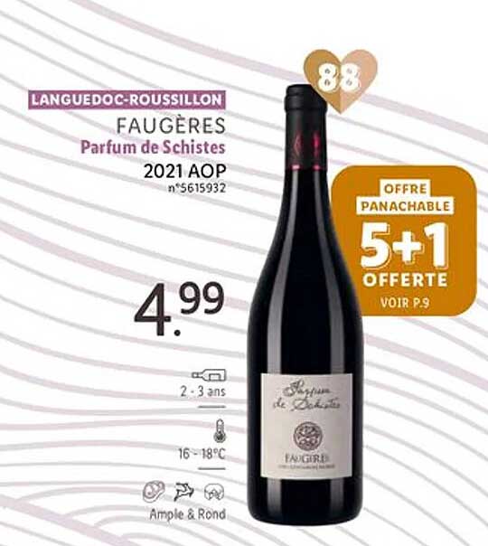 languedoc-roussillon faugères parfum de schistes 2021 aop