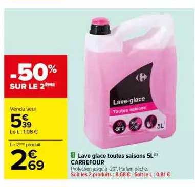 lave glace toutes saisons 5l carrefour