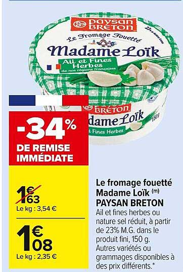 le fromage fouetté madame loïk paysan breton