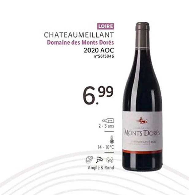 loire chateaumeillant domaine des monts dorés 2020 aoc