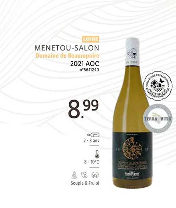 loire menetou-salon domaine de beaurepaire 2021 aoc