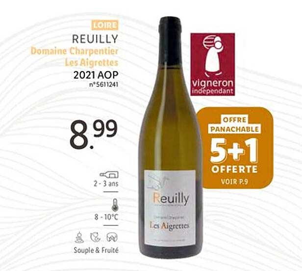 loire reuilly domaine charpentier les aigrettes 2021 aop