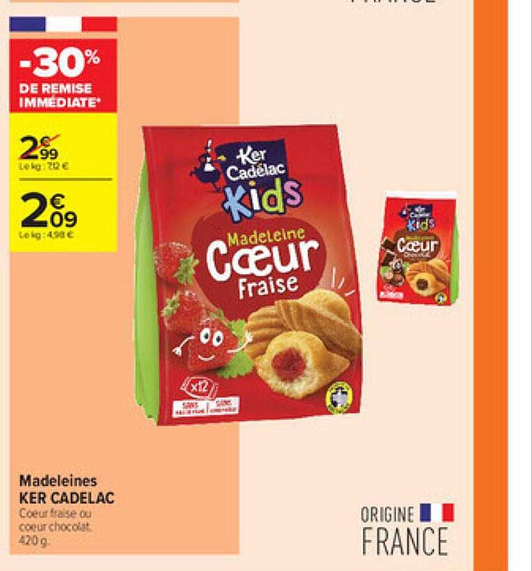 madeleines ker cadelac