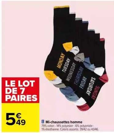 mi-chaussettes homme