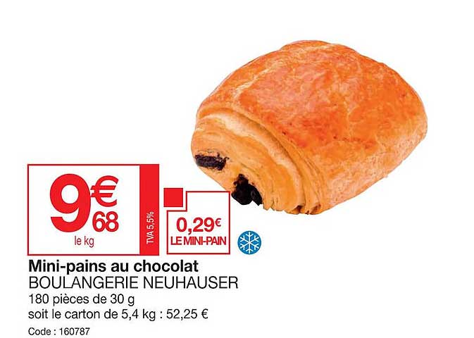 mini-pains au chocolat boulangerie neuhauser
