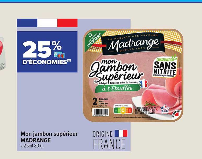 mon jambon supérieur madrange