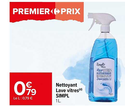 nettoyant lave vitres simpl