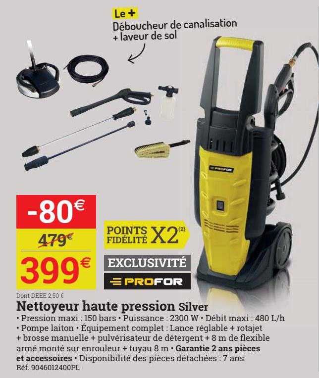 nettoyeur haute pression silver profor