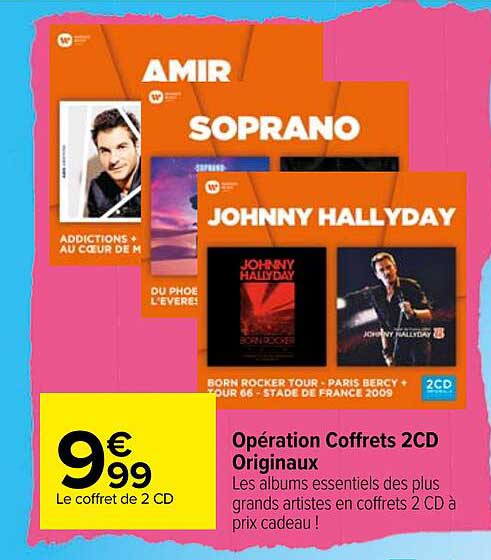 opération coffrets 2cd originaux