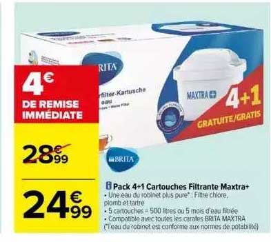 Pack 4+1 Cartouches Filtrante Maxtra+