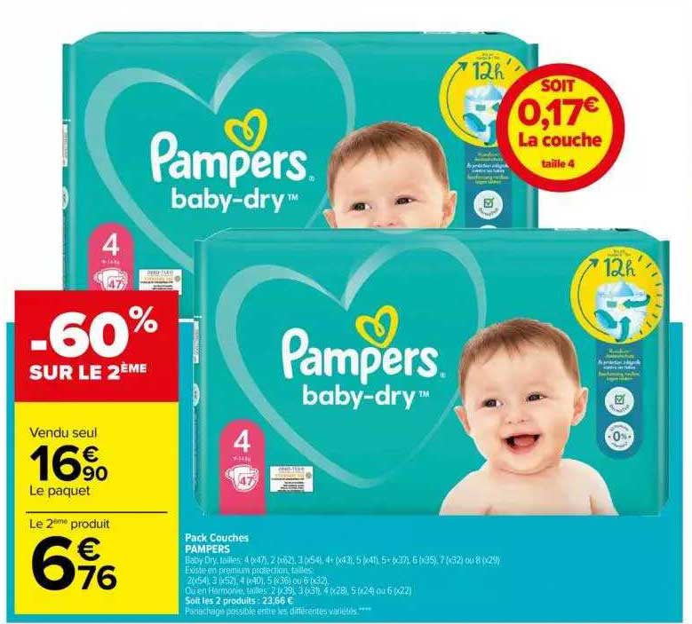Pack Couches Pampers