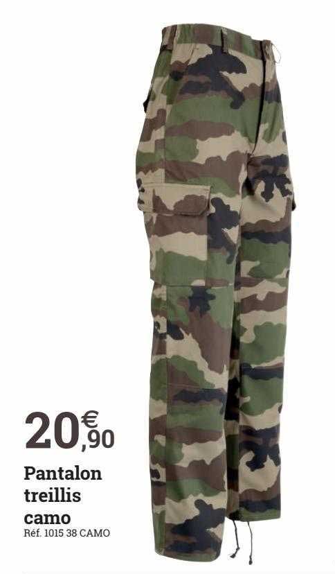 pantalon treillis camo