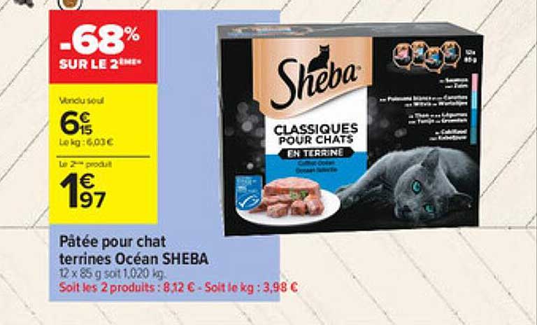Pâtée Pour Chat Terrines Océan Sheba