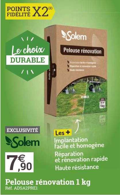 pelouse rénovation 1 kg solem