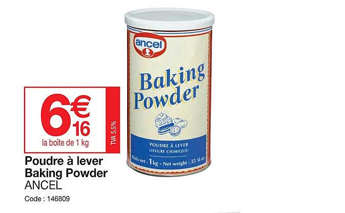 poudre à lever baking powder ancel