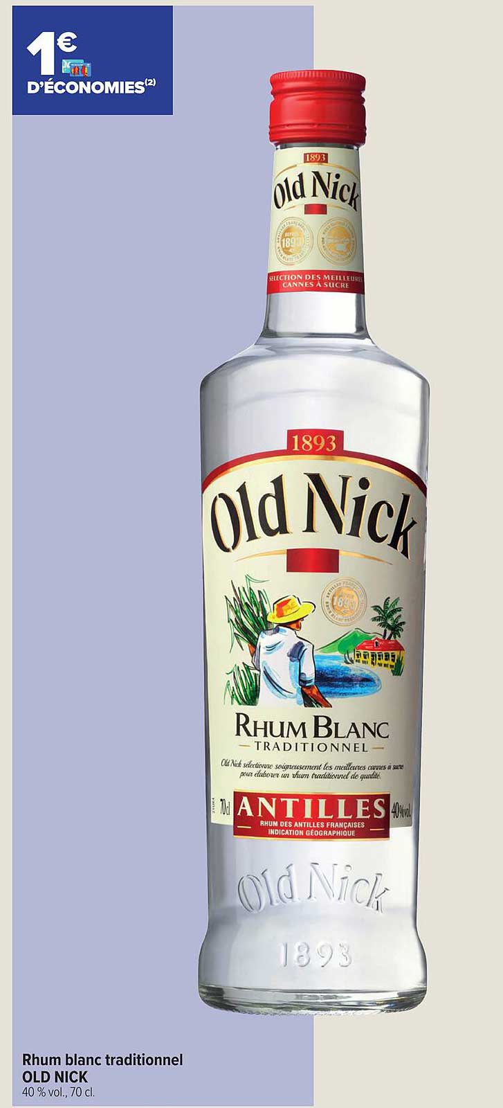 rhum blanc traditionnel old nick