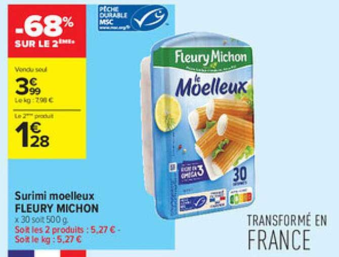 surimi moelleux fleury michon