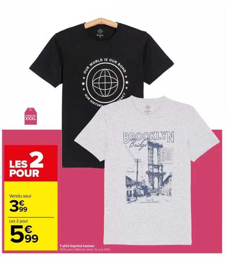t-shirt imprimé homme