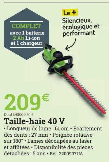 taille-haie 40 v
