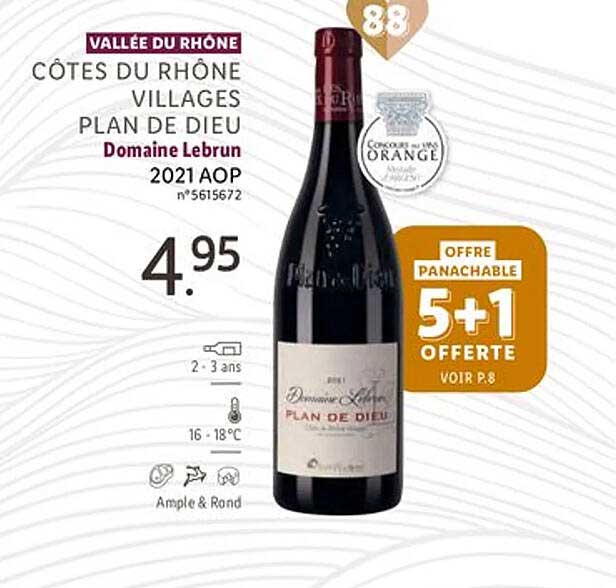 vallé du rhône côtes du rhône villages plan de dieu domaine lebrun