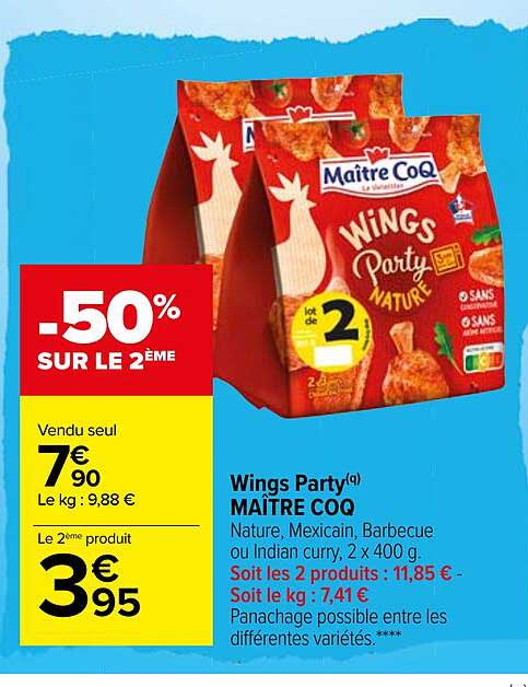 wings party maître coq