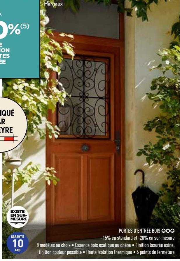 portes d'entrée bois