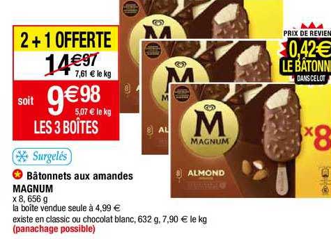 Bâtonnets Aux Amandes Magnum