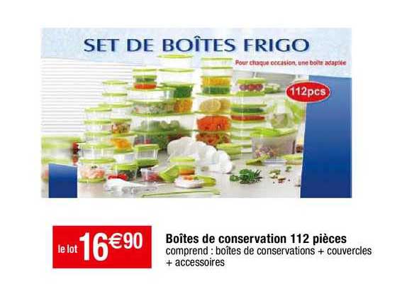 Boîtes De Conservation 112 Pièces