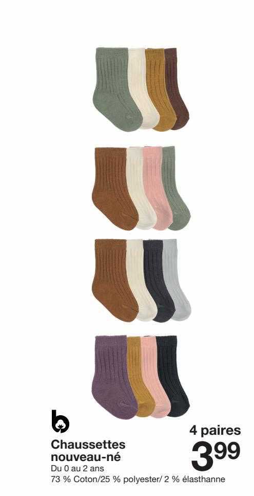 chaussettes nouveau-né