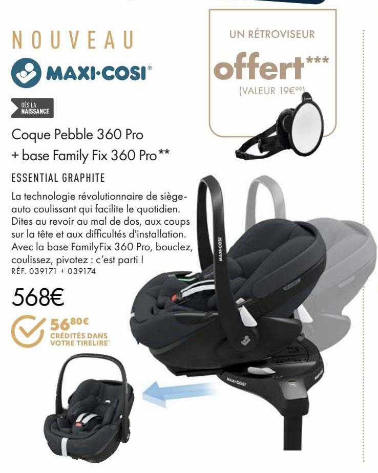 coque pebble 360 pro + base family fix 360 pro