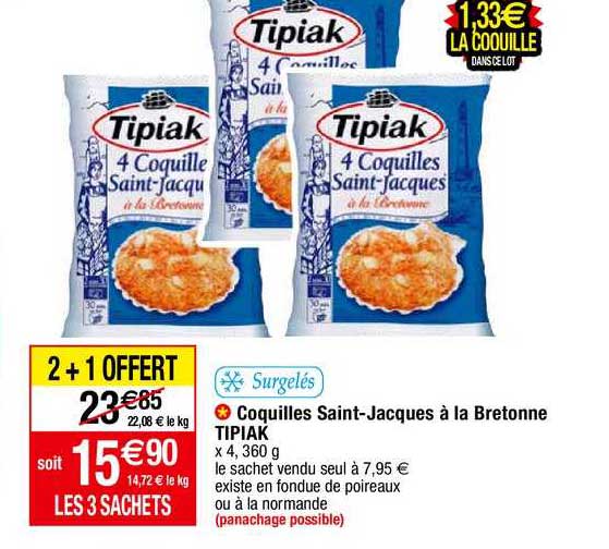 coquilles saint-jacques à la bretonne tipiak