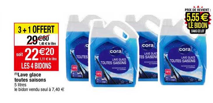 lave glace toutes saisons cora