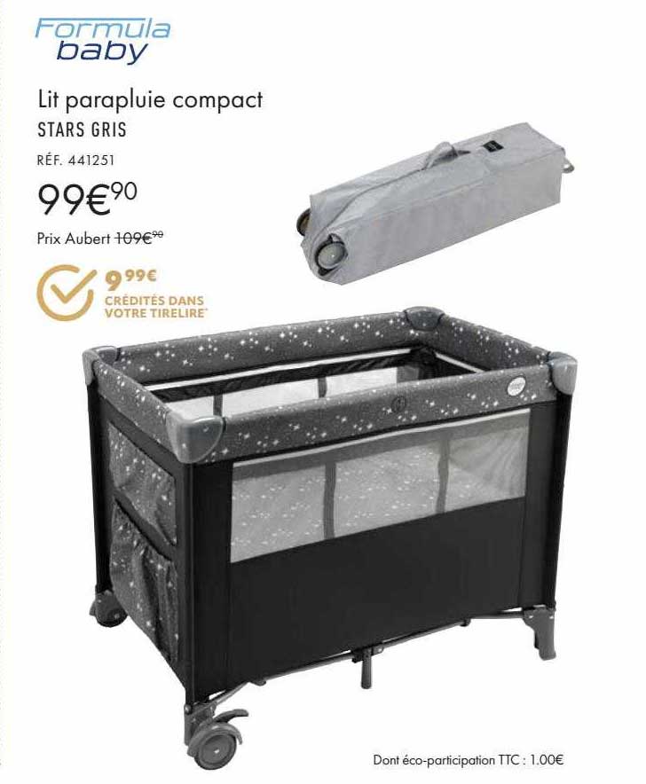Lit Parapluie Compact Formula Baby