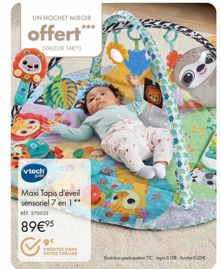 Maxi Tapis D'éveil Sensoriel 7 En 1 Vtech Baby