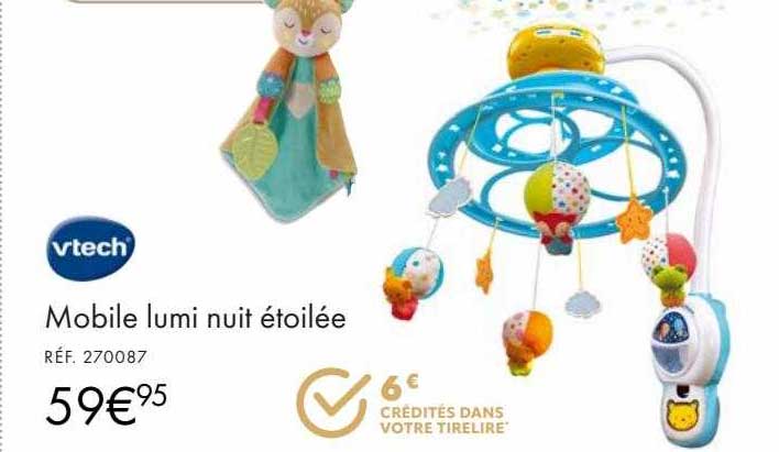 mobile lumi nuit étoilée vtech
