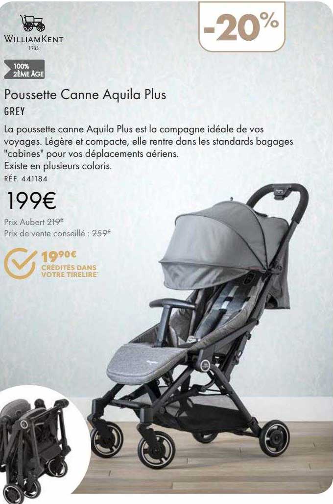 poussette canne aquila plus william kent