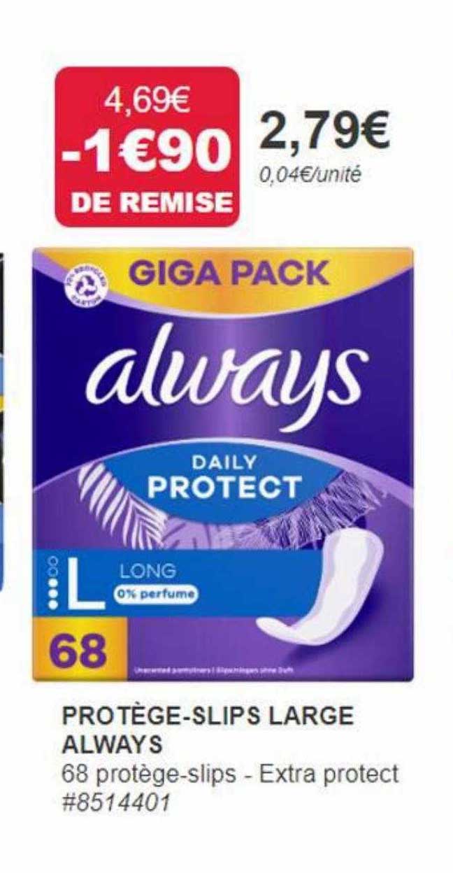 protège-slips large always