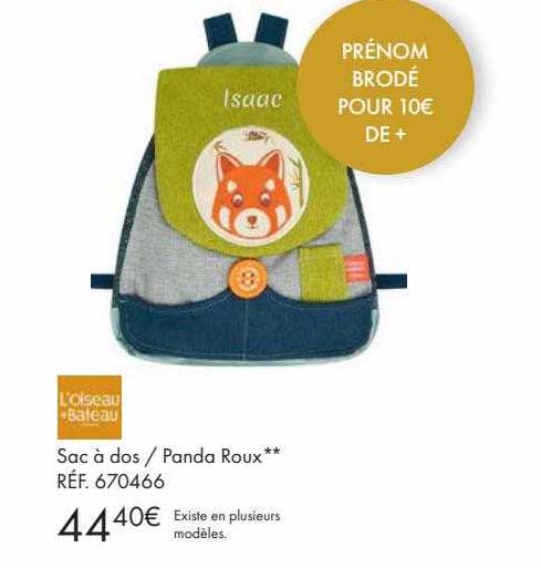 sac à dos/panda roux