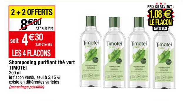 Shampooing Purifiant Thé Vert Timotei