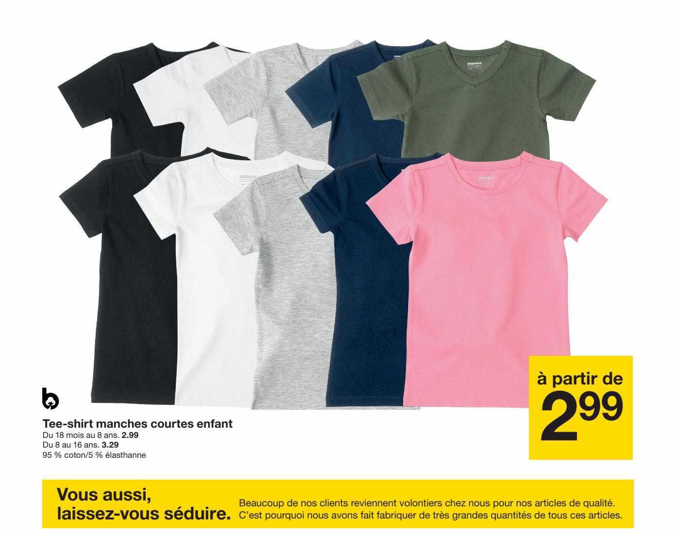tee-shirt manches courtes enfant