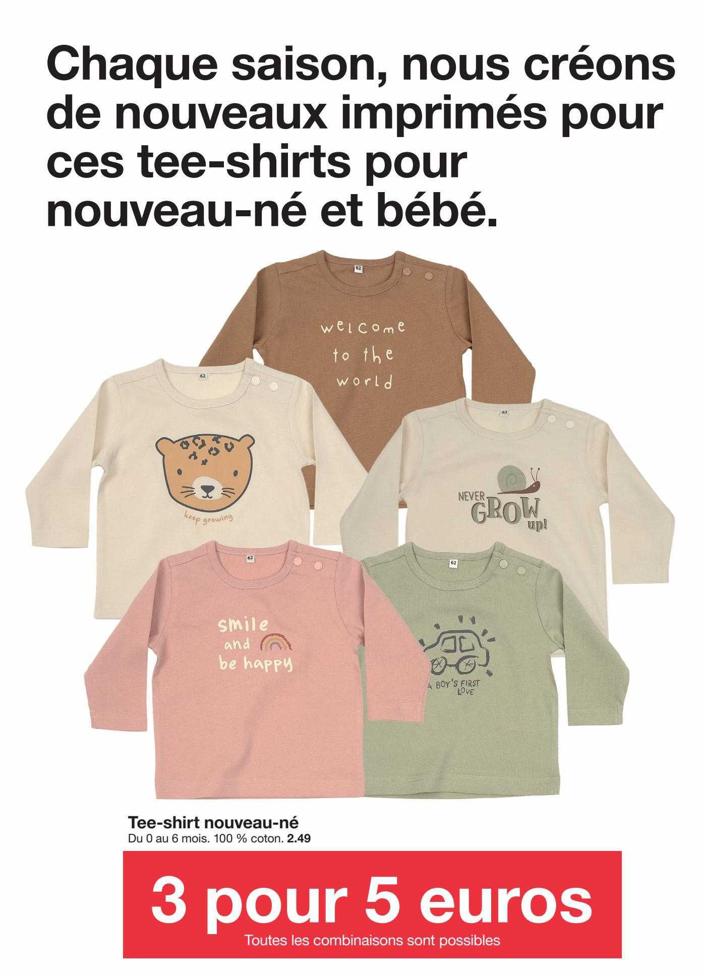 tee-shirt nouveau-né
