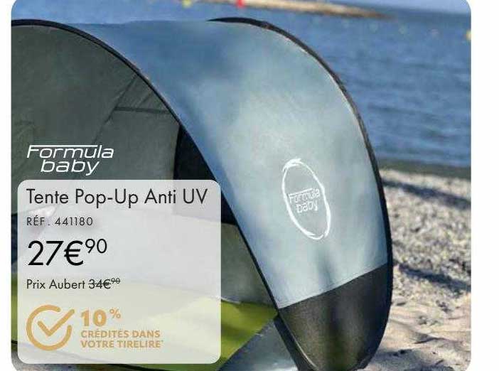 tente pop-up anti uv formula baby