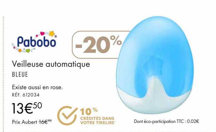 Veilleuse Automatique Pabobo