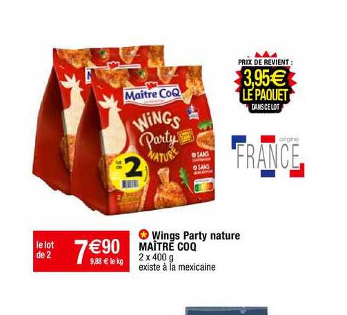 wings party nature maître coq