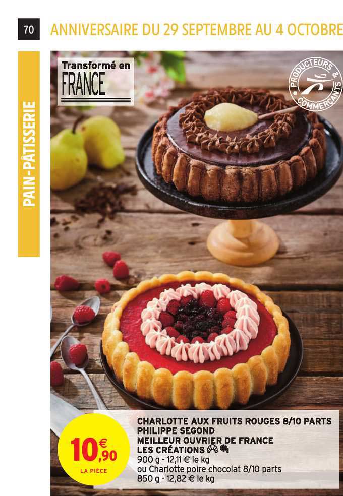 charlotte aux fruits rouges 8 10 parts philippe segond