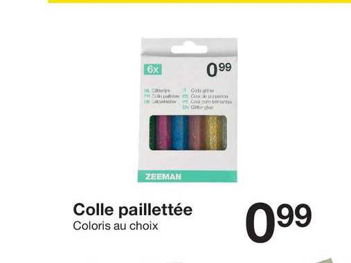 colle paillettée
