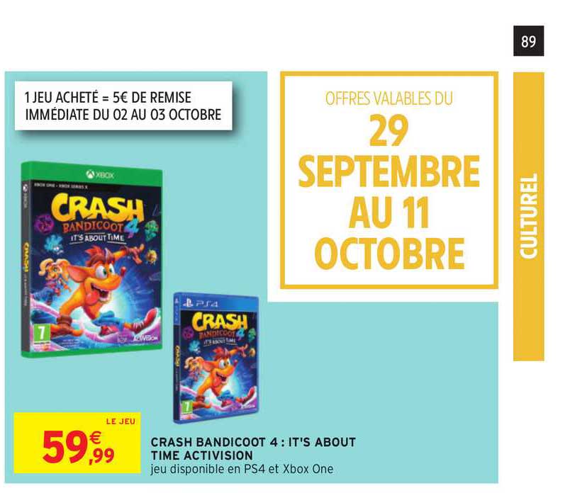 crash bandicoot 4 : it's about time activision