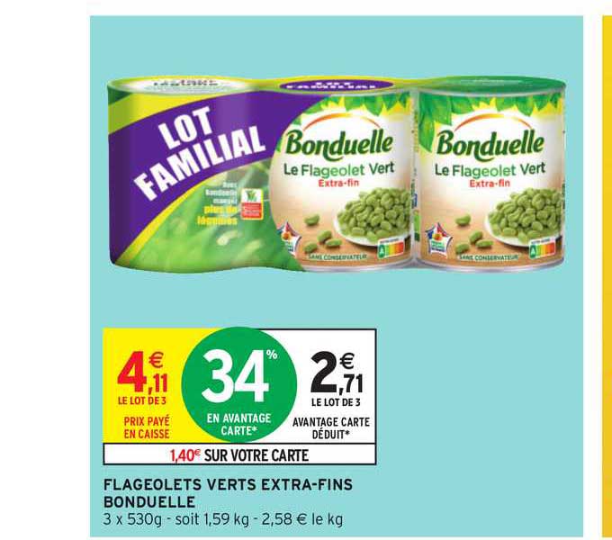 Flageolets Verts Extra Fins Bonduelle
